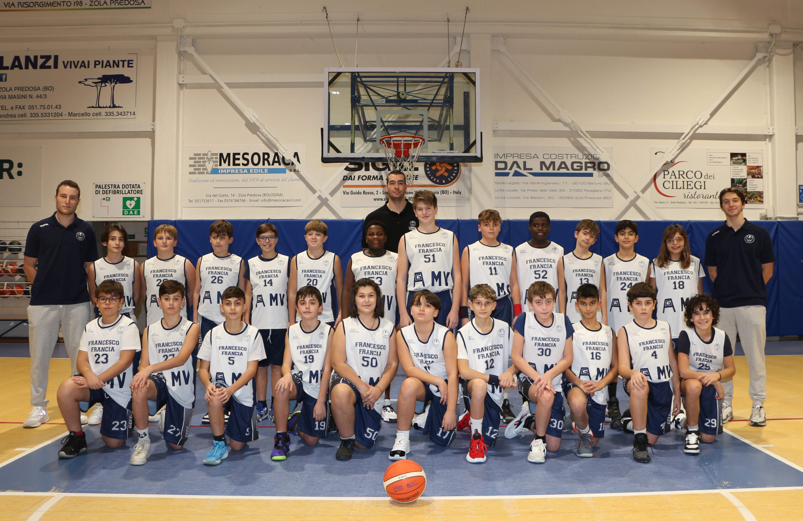 Squadra Esordienti 2022-2023 - Francesco Francia Basket